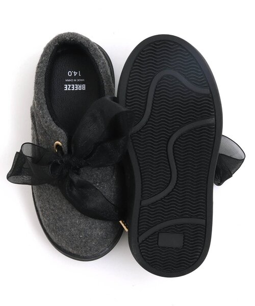 BREEZE（ブリーズ）の「2WAYリボンシューレーススリッポン（スリッポン・キッズ・ブラック/グレー・17/15 /16/14/19/18）」の12枚目の写真