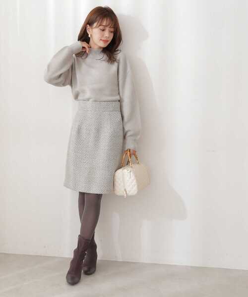 PROPORTION BODY DRESSING(プロポーションボディドレッシング)の「Winter Tweed 台形ミニスカート / 1211220514(スカート・レディース・ブルー/ベージュ系その他・SMALL/X-SMALL/MEDIUM)」の21枚目の写真
