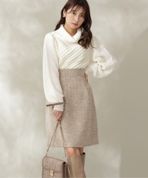PROPORTION BODY DRESSING（プロポーションボディドレッシング）の「Ｗｉｎｔｅｒ　Ｔｗｅｅｄ　台形ミニスカート / 1211220514（スカート）」