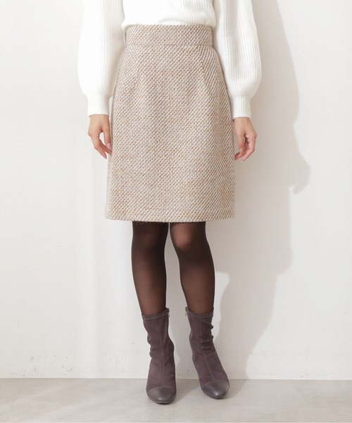 PROPORTION BODY DRESSING(プロポーションボディドレッシング)の「Winter Tweed 台形ミニスカート / 1211220514(スカート・レディース・ブルー/ベージュ系その他・SMALL/X-SMALL/MEDIUM)」の7枚目の写真