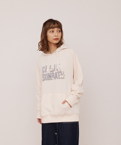 Blue Standard (ブルースタンダード)の「【BLUE STANDARD/ブルースタンダード】あったか裏ボア プルオーバーパーカー セットアップ可能商品(パーカー・メンズ・オリーブ/ブラック/オフホワイト/杢グレー/ネイビー/アイボリー・X-LARGE/LARGE/MEDIUM)」の2枚目の写真