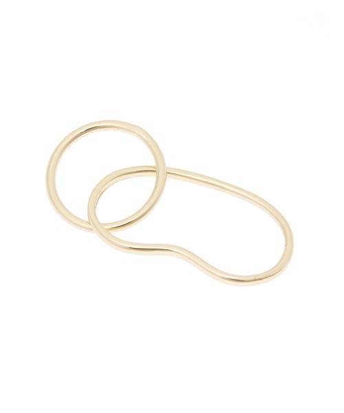 Edit Sheen(エディットシーン)の「ニュアンスレイヤードダブルフィンガーリング(リング・レディース・シルバー/ゴールド・FREE)」の6枚目の写真