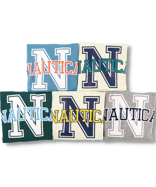 NAUTICA（ノーティカ）の「【NAUTICA/ノーティカ】Nカレッジロゴトレーナー（スウェット・キッズ・アイボリー/杢グレー/ダークグリーン/ブルーグレー/カラフル・130/140/150/120）」の6枚目の写真