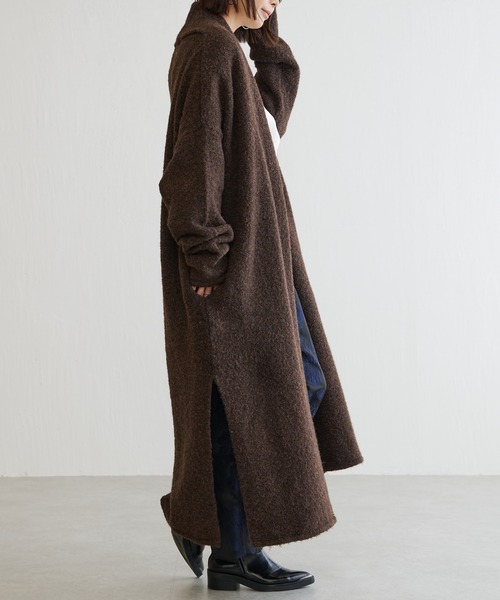 BONbazaar（ボンバザール）の「ツィードブークレーガウン（カーディガン/ボレロ・レディース・ベージュ/ダークブラウン・FREE）」の8枚目の写真