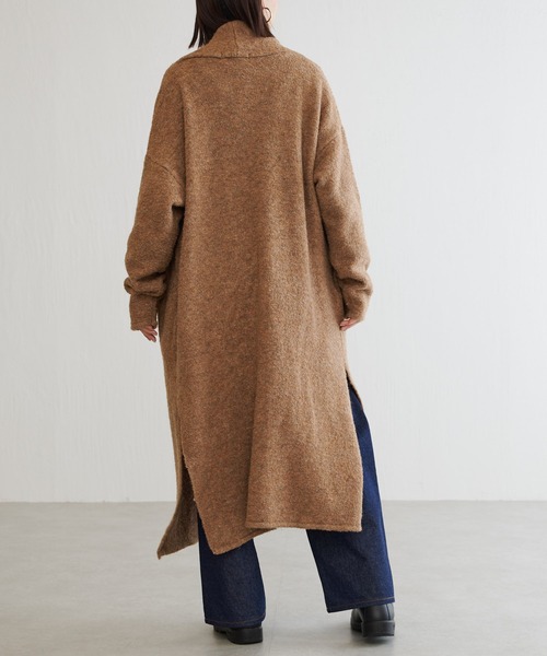 BONbazaar（ボンバザール）の「ツィードブークレーガウン（カーディガン/ボレロ・レディース・ベージュ/ダークブラウン・FREE）」の11枚目の写真