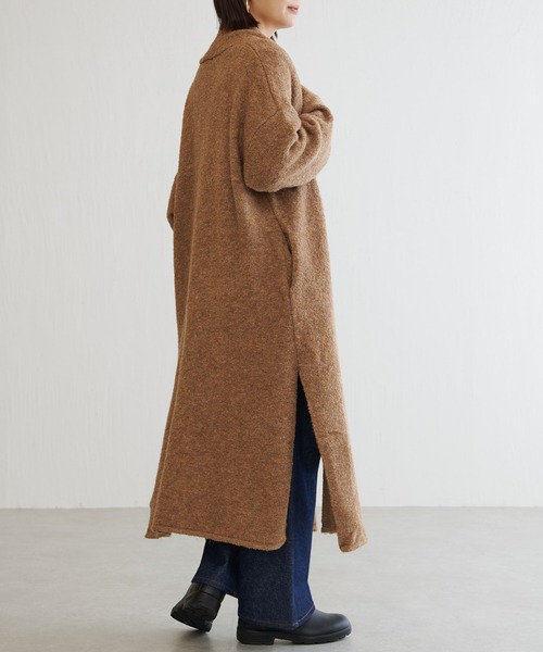 BONbazaar（ボンバザール）の「ツィードブークレーガウン（カーディガン/ボレロ・レディース・ベージュ/ダークブラウン・FREE）」の12枚目の写真