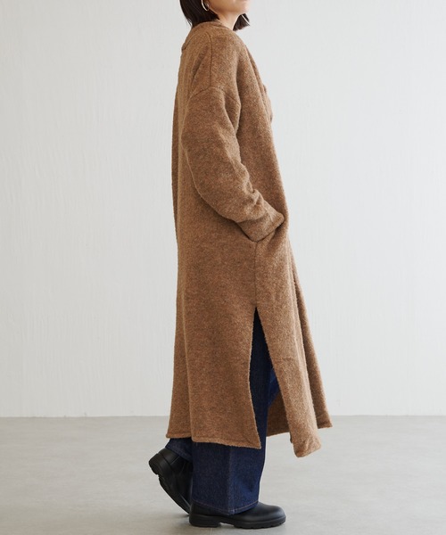 BONbazaar（ボンバザール）の「ツィードブークレーガウン（カーディガン/ボレロ・レディース・ベージュ/ダークブラウン・FREE）」の13枚目の写真