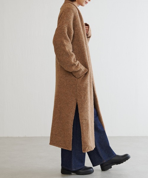 BONbazaar（ボンバザール）の「ツィードブークレーガウン（カーディガン/ボレロ・レディース・ベージュ/ダークブラウン・FREE）」の14枚目の写真