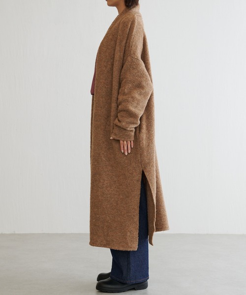 BONbazaar（ボンバザール）の「ツィードブークレーガウン（カーディガン/ボレロ・レディース・ベージュ/ダークブラウン・FREE）」の16枚目の写真