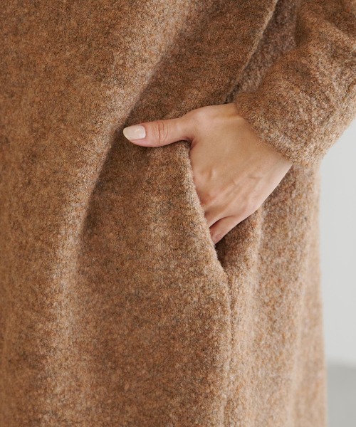 BONbazaar（ボンバザール）の「ツィードブークレーガウン（カーディガン/ボレロ・レディース・ベージュ/ダークブラウン・FREE）」の20枚目の写真