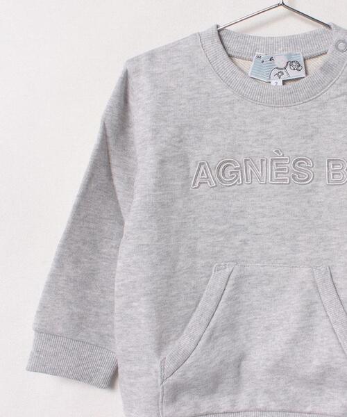 agnes b.(アニエスベー)の「K319 SWEAT ベビー ロゴスウェット(スウェット・キッズ・グレー系その他・1YEAR/2YEAR/18M)」の4枚目の写真