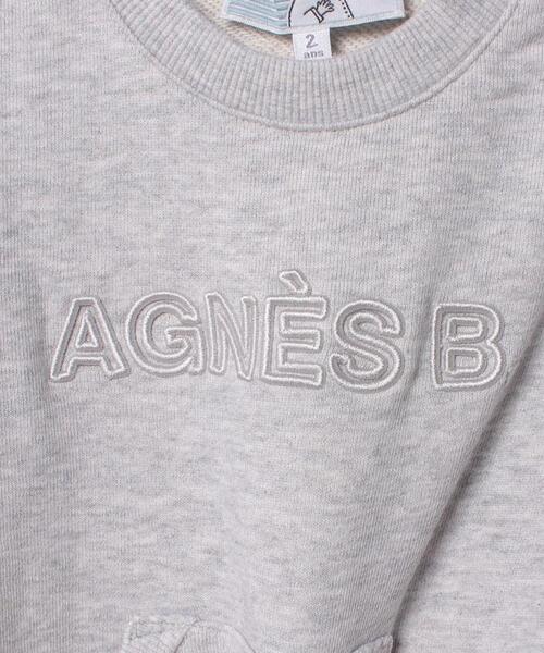 agnes b.(アニエスベー)の「K319 SWEAT ベビー ロゴスウェット(スウェット・キッズ・グレー系その他・1YEAR/2YEAR/18M)」の2枚目の写真