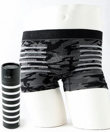 AKM Contemporary | カモフラージュ×ボーダー柄 ボクサーパンツ(ボクサーパンツ)