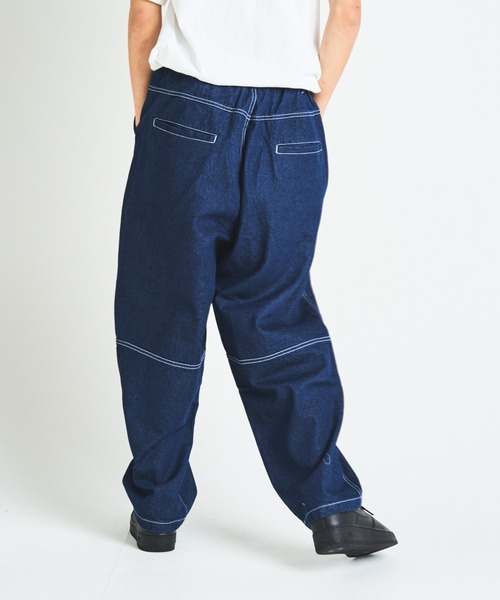 JACKROSE（ジャックローズ）の「JE デニムバルーンパンツ（デニムパンツ・メンズ・サックスブルー/インディゴブルー・M/L）」の4枚目の写真