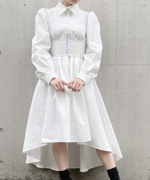 PAIN（ペイン）の「2WAYコルセットシャツドレス（ワンピース）」 - WEAR
