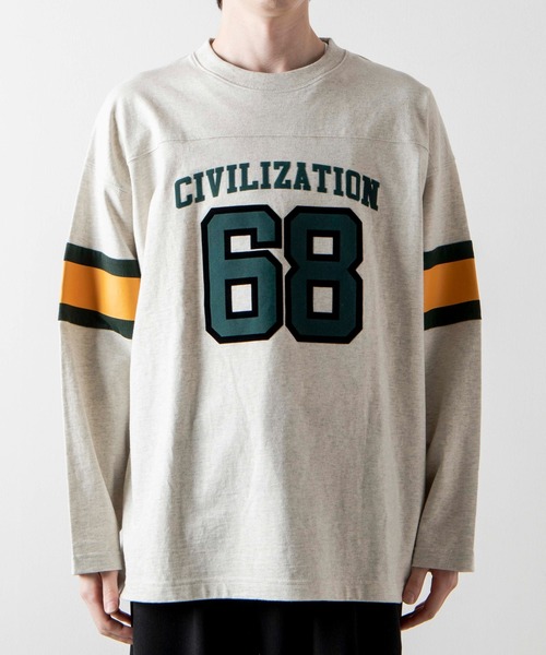 WEGO（ウィゴー）の「WEGO/ヘビーウエイト フットボールBIGロンT（T