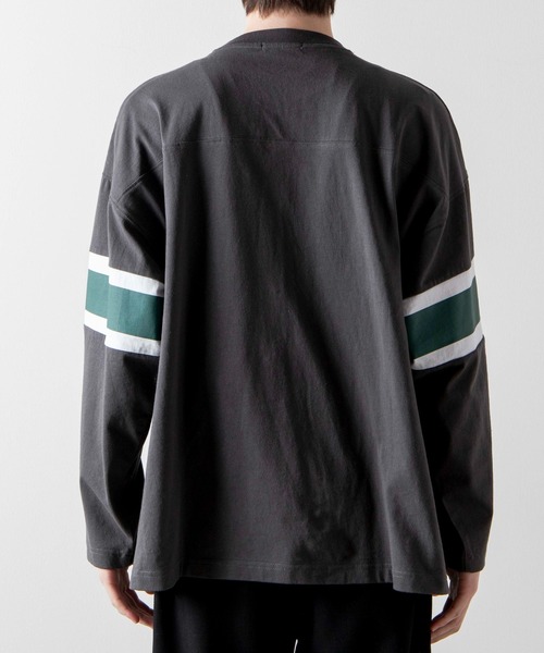 WEGO(ウィゴー)の「WEGO/ヘビーウエイト フットボールBIGロンT(Tシャツ/カットソー・メンズ・スミクロ/オートミール・MEDIUM/LARGE)」の14枚目の写真