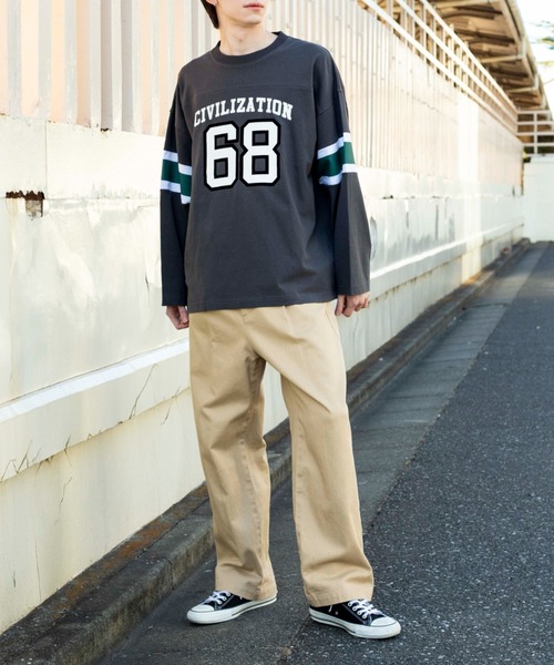 WEGO（ウィゴー）の「WEGO/ヘビーウエイト フットボールBIGロンT（T