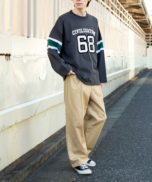 WEGO（ウィゴー）の「WEGO/ヘビーウエイト フットボールBIGロンT（T