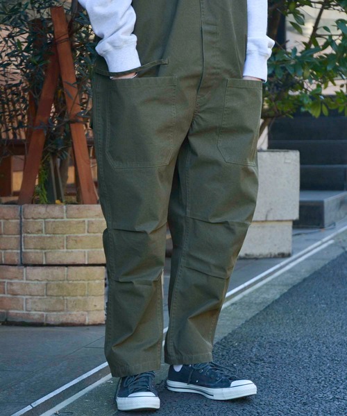 makerhood（メーカーフッド）の「【直営店限定】ファーマーサロペット（サロペット/オーバーオール・メンズ・ベージュ/オリーブ・SMALL/MEDIUM/X-SMALL/LARGE）」の6枚目の写真