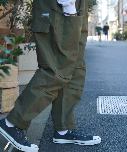 makerhood（メーカーフッド）の「【直営店限定】ファーマーサロペット（サロペット/オーバーオール・メンズ・ベージュ/オリーブ・SMALL/MEDIUM/X-SMALL/LARGE）」の7枚目の写真