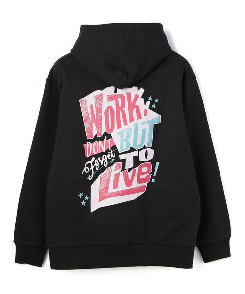 schott（ショット）の「Schott/ショット/MESSAGE GRAPHIC HOODIE/メッセージ グラフィック フーディー（パーカー・メンズ・ホワイト/ターコイズブルー/ブラック・LARGE/MEDIUM/X-LARGE/XX-LARGE）」の2枚目の写真