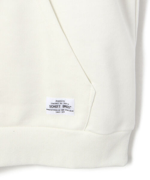schott（ショット）の「Schott/ショット/MESSAGE GRAPHIC HOODIE/メッセージ グラフィック フーディー（パーカー・メンズ・ホワイト/ターコイズブルー/ブラック・LARGE/MEDIUM/X-LARGE/XX-LARGE）」の12枚目の写真