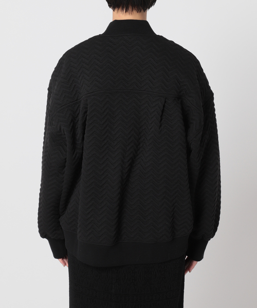 Simplicite（サンプリシテ）の「ジグザグジャガード キルトブルゾン◆（ブルゾン・レディース・グリーン/ブラック/チャコールグレー・FREE）」の18枚目の写真