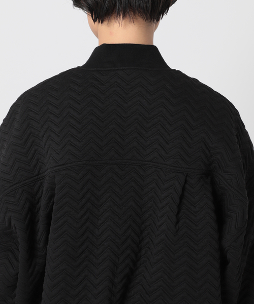 Simplicite（サンプリシテ）の「ジグザグジャガード キルトブルゾン◆（ブルゾン・レディース・グリーン/ブラック/チャコールグレー・FREE）」の19枚目の写真