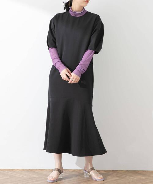 SENSE OF PLACE by URBAN RESEARCH（センスオブプレイスバイアーバンリサーチ）の「コクーンスリーブマーメイドワンピース（ワンピース・レディース・ブラック/ブルー/ライトベージュ・ONE）」の21枚目の写真