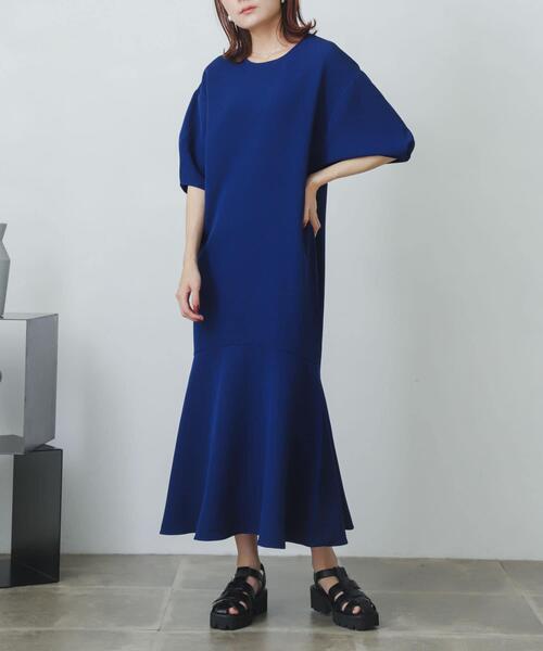 SENSE OF PLACE by URBAN RESEARCH（センスオブプレイスバイアーバンリサーチ）の「コクーンスリーブマーメイドワンピース（ワンピース・レディース・ブラック/ブルー/ライトベージュ・ONE）」の12枚目の写真