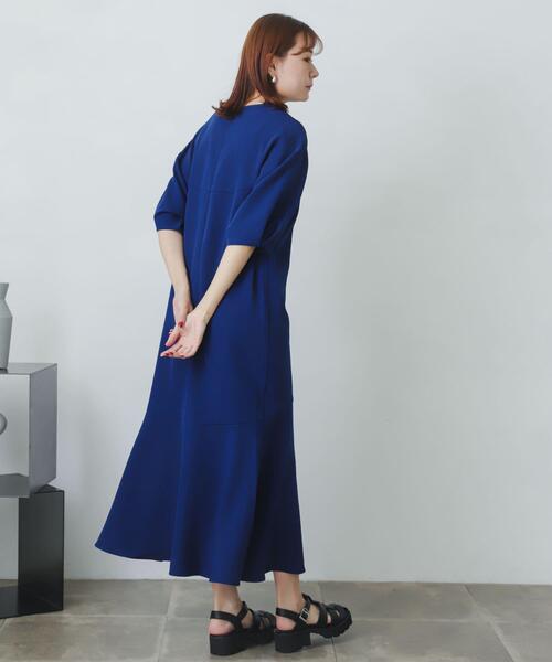 SENSE OF PLACE by URBAN RESEARCH（センスオブプレイスバイアーバンリサーチ）の「コクーンスリーブマーメイドワンピース（ワンピース・レディース・ブラック/ブルー/ライトベージュ・ONE）」の14枚目の写真