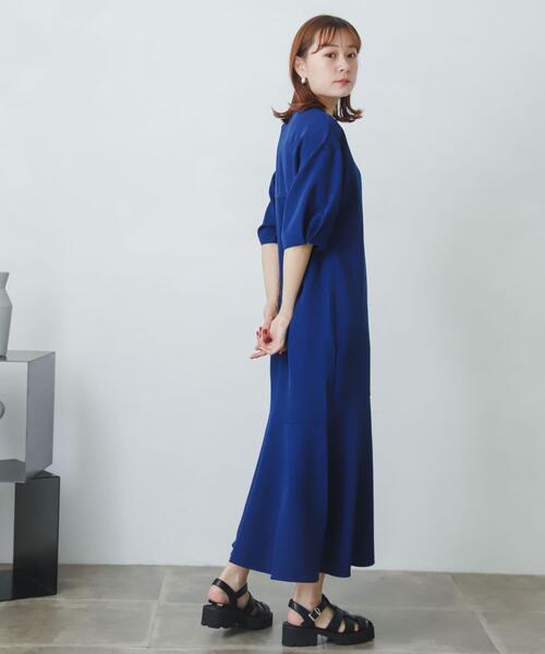 SENSE OF PLACE by URBAN RESEARCH（センスオブプレイスバイアーバンリサーチ）の「コクーンスリーブマーメイドワンピース（ワンピース・レディース・ブラック/ブルー/ライトベージュ・ONE）」の15枚目の写真