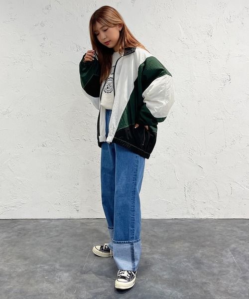 apres jour mignon(アプレジュールミニョン)の「ナイロンブルゾン【ZOZOTOWN限定アイテム】(ブルゾン・レディース・ホワイト系その他/ブラック系その他・X-LARGE/フリー)」の9枚目の写真