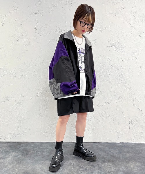 apres jour mignon(アプレジュールミニョン)の「ナイロンブルゾン【ZOZOTOWN限定アイテム】(ブルゾン・レディース・ホワイト系その他/ブラック系その他・X-LARGE/フリー)」の18枚目の写真