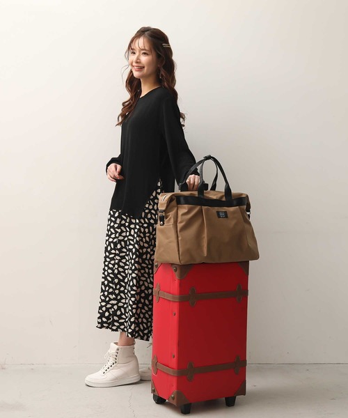 ALTROSE（アルトローズ）の「撥水ナイロン　2WAYトラヘ゛ルボストン（ボストンバッグ・レディース・ブラック/ベージュ/ネイビー・FREE）」の13枚目の写真