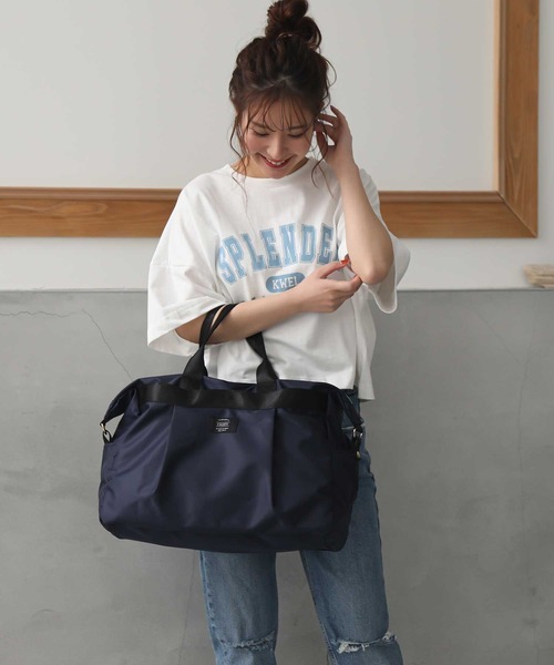 ALTROSE（アルトローズ）の「撥水ナイロン　2WAYトラヘ゛ルボストン（ボストンバッグ・レディース・ブラック/ベージュ/ネイビー・FREE）」の19枚目の写真