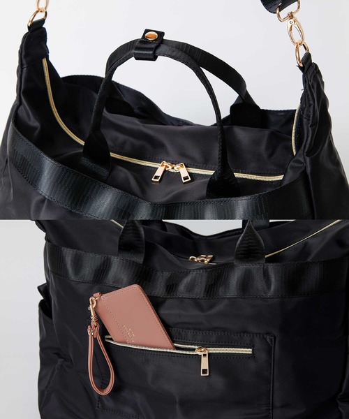 ALTROSE（アルトローズ）の「撥水ナイロン　2WAYトラヘ゛ルボストン（ボストンバッグ・レディース・ブラック/ベージュ/ネイビー・FREE）」の7枚目の写真