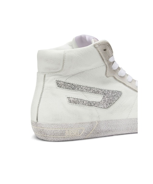 DIESEL（ディーゼル）の「レディース グリッターロゴ ミドルカット スニーカー（スニーカー・レディース・ホワイト系その他/ブルー系その他/ピンク系その他・38/39/35/36/37）」の21枚目の写真