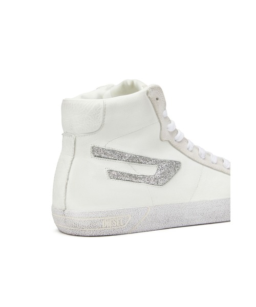 DIESEL（ディーゼル）の「レディース グリッターロゴ ミドルカット スニーカー（スニーカー・レディース・ホワイト系その他/ブルー系その他/ピンク系その他・38/39/35/36/37）」の9枚目の写真