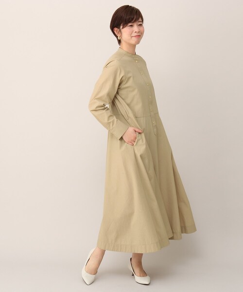 UNTITLED（アンタイトル）の「◆ダフネオーバークロスワンピース【洗える】（ワンピース・レディース・ネイビー/サンドベージュ・01/44/03/02/48/00/04）」の20枚目の写真