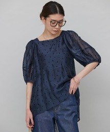 Curensology（カレンソロジー）の「Curensology(カレンソロジー)/フロッキードットブラウス（シャツ/ブラウス）」