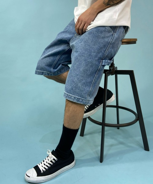 39 割引30inch メンズ Mサイズ相当 32inch メンズ M Lサイズ相当 ネイビー魅力的な価格 パンツ デニム ジーンズ Rvca ルーカ ルーズシルエット デニム ペインターショーツ ハーフパンツ 041 600 ボトムス パンツ メンズファッション ファッション30inch