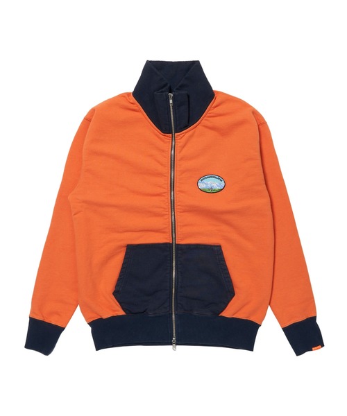 Standcollar Zip Bicolor Sweat Jacket 