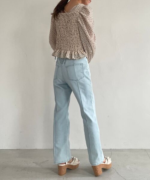 MAJESTIC LEGON（マジェスティックレゴン）の「トキメキパターンシャーリングブラウス（シャツ/ブラウス・レディース・ホワイト系その他2/パープル系その他/ブラック系その他・MEDIUM）」の20枚目の写真