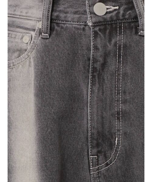 EMODA(エモダ)の「ストライプカラールーズジーンズ(デニムパンツ・レディース・ブラック/ブルー・SMALL/MEDIUM)」の4枚目の写真