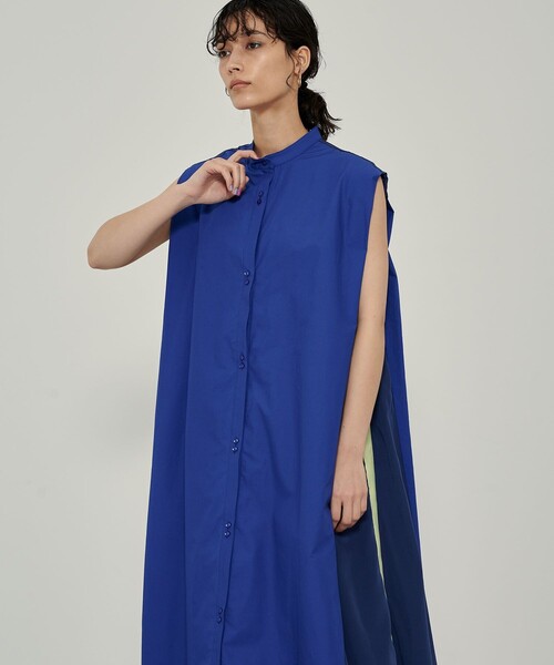 CITY TOKYO（シティトウキョウ）の「ボリュームロングワンピース（ワンピース・レディース・ホワイト/ブルー/その他3・1/2）」の7枚目の写真