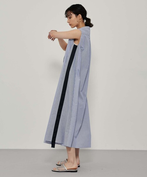CITY TOKYO（シティトウキョウ）の「ボリュームロングワンピース（ワンピース・レディース・ホワイト/ブルー/その他3・1/2）」の8枚目の写真