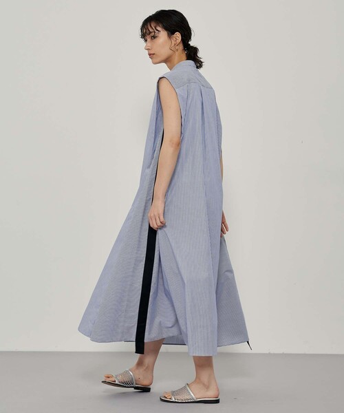 CITY TOKYO（シティトウキョウ）の「ボリュームロングワンピース（ワンピース・レディース・ホワイト/ブルー/その他3・1/2）」の9枚目の写真