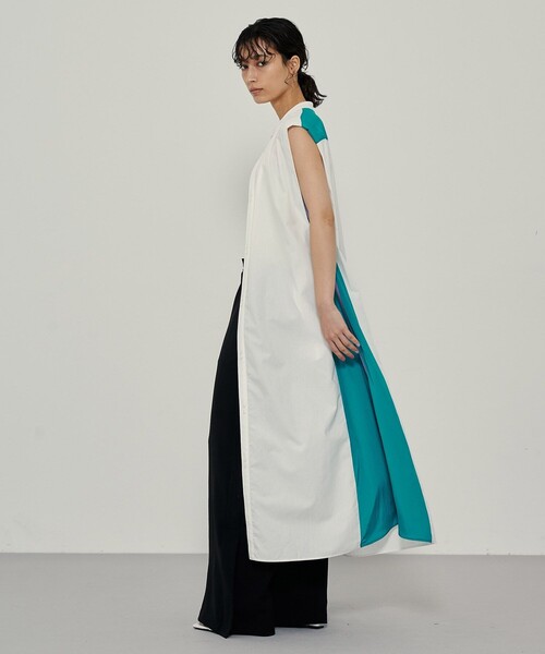 CITY TOKYO（シティトウキョウ）の「ボリュームロングワンピース（ワンピース・レディース・ホワイト/ブルー/その他3・1/2）」の11枚目の写真